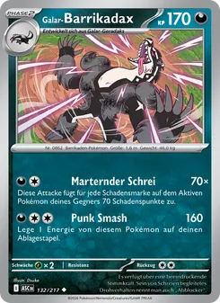 Karte Galar-Barrikadax aus Erhabene Helden, Nummer 132/217