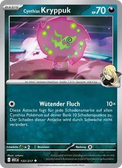 Karte Cynthias Kryppuk aus Erhabene Helden, Nummer 133/217