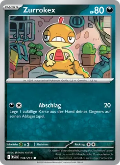 Karte Zurrokex aus Erhabene Helden, Nummer 134/217