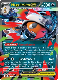 Karte Mega-Irokex-ex aus Erhabene Helden, Nummer 135/217