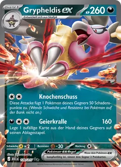 Karte Grypheldis-ex aus Erhabene Helden, Nummer 139/217