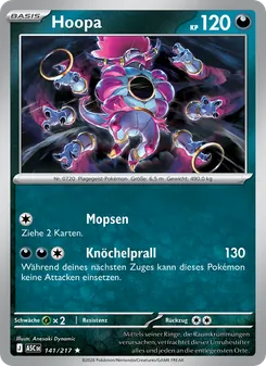 Karte Hoopa aus Erhabene Helden, Nummer 141/217