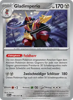 Karte Gladimperio aus Erhabene Helden, Nummer 148/217