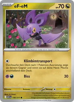 Karte eF-eM aus Erhabene Helden, Nummer 156/217