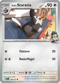 Karte Aokis Staravia aus Erhabene Helden, Nummer 169/217