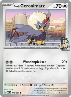 Karte Aokis Geronimatz aus Erhabene Helden, Nummer 173/217