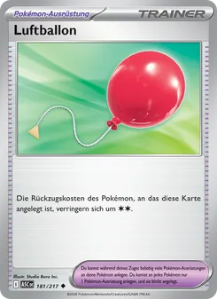 Karte Luftballon aus Erhabene Helden, Nummer 181/217