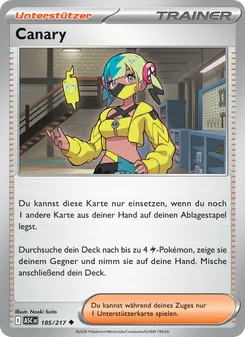 Karte Canary aus Erhabene Helden, Nummer 185/217