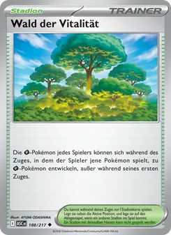 Karte Wald der Vitalität aus Erhabene Helden, Nummer 188/217