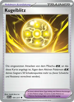 Karte Kugelblitz aus Erhabene Helden, Nummer 191/217