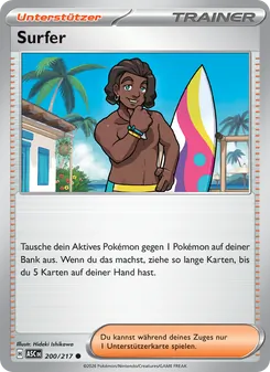 Karte Surfer aus Erhabene Helden, Nummer 200/217