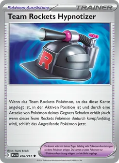Karte Team Rockets Hypnotizer aus Erhabene Helden, Nummer 206/217