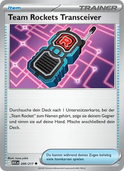 Karte Team Rockets Transceiver aus Erhabene Helden, Nummer 209/217