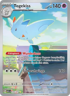 Karte Togekiss aus Erhabene Helden, Nummer 235/217