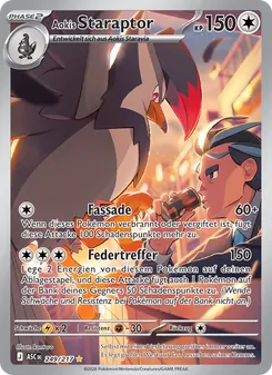 Karte Aokis Staraptor aus Erhabene Helden, Nummer 249/217