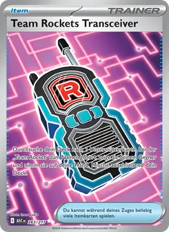 Karte Team Rockets Transceiver aus Erhabene Helden, Nummer 263/217