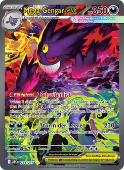 Karte Mega-Gengar-ex aus Erhabene Helden, Nummer 284/217