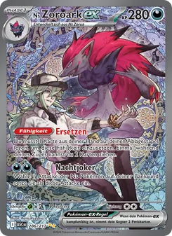 Karte Ns Zoroark-ex aus Erhabene Helden, Nummer 286/217