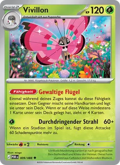 Karte Vivillon aus Optimale Ordnung, Nummer 009/88