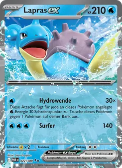 Karte Lapras-ex aus Optimale Ordnung, Nummer 022/88