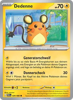 Karte Dedenne aus Optimale Ordnung, Nummer 029/88