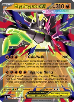Karte Mega-Zygarde-ex aus Optimale Ordnung, Nummer 047/88