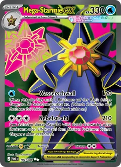 Karte Mega-Starmie-ex aus Optimale Ordnung, Nummer 102/88