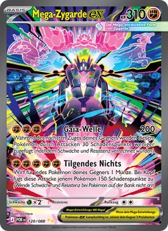 Karte Mega-Zygarde-ex aus Optimale Ordnung, Nummer 120/88