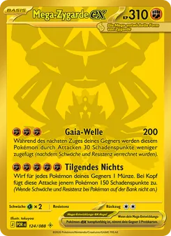 Karte Mega-Zygarde-ex aus Optimale Ordnung, Nummer 124/88