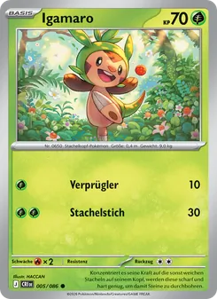 Karte Igamaro aus Wachsendes Chaos, Nummer 005/86
