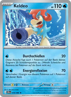 Karte Keldeo aus Wachsendes Chaos, Nummer 019/86