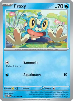 Karte Froxy aus Wachsendes Chaos, Nummer 020/86
