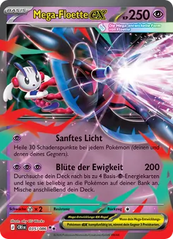 Karte Mega-Floette-ex aus Wachsendes Chaos, Nummer 035/86