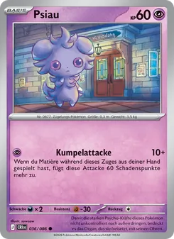 Karte Psiau aus Wachsendes Chaos, Nummer 036/86