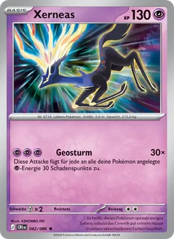 Karte Xerneas aus Wachsendes Chaos, Nummer 042/86
