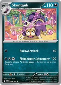 Karte Skuntank aus Wachsendes Chaos, Nummer 054/86