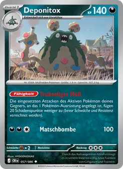 Karte Deponitox aus Wachsendes Chaos, Nummer 057/86