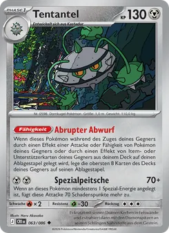 Karte Tentantel aus Wachsendes Chaos, Nummer 063/86