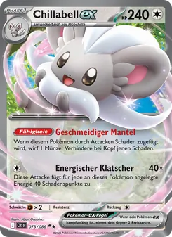 Karte Chillabell-ex aus Wachsendes Chaos, Nummer 073/86