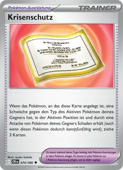 Karte Krisenschutz aus Wachsendes Chaos, Nummer 074/86
