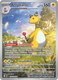 Karte Ampharos aus Wachsendes Chaos, Nummer 090/86