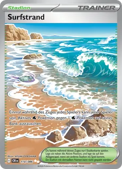 Karte Surfstrand aus Wachsendes Chaos, Nummer 114/86