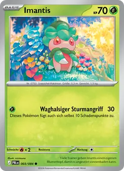 Karte Imantis aus Dunkelnacht, Nummer 003/84