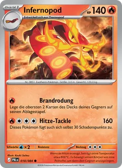 Karte Infernopod aus Dunkelnacht, Nummer 010/84