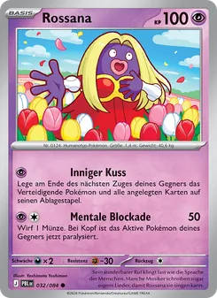 Karte Rossana aus Dunkelnacht, Nummer 032/84