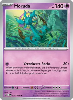 Karte Moruda aus Dunkelnacht, Nummer 039/84