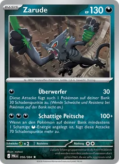 Karte Zarude aus Dunkelnacht, Nummer 056/84