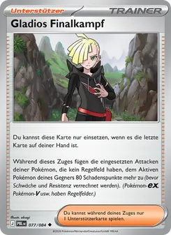Karte Gladios Finalkampf aus Dunkelnacht, Nummer 077/84