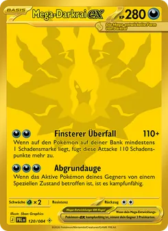 Karte Mega-Darkrai-ex aus Dunkelnacht, Nummer 120/84