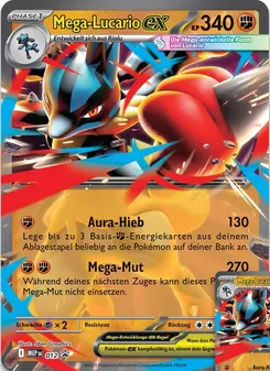 Karte Mega-Lucario-ex aus MEP Black Star Promos, Nummer 012